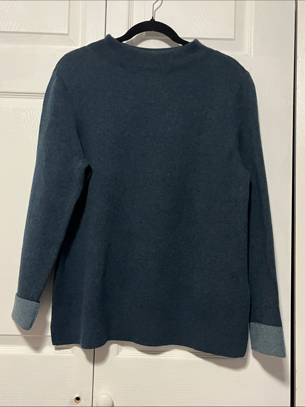 J. Jill Women’s  petite Teal-Blue Mock-neck Sweater
